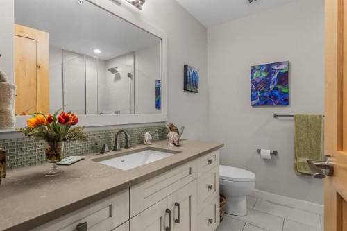 102-707 Spring Creek Drive, Canmore, AB - Indoor Photo Showing Bathroom