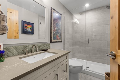 102-707 Spring Creek Drive, Canmore, AB - Indoor Photo Showing Bathroom