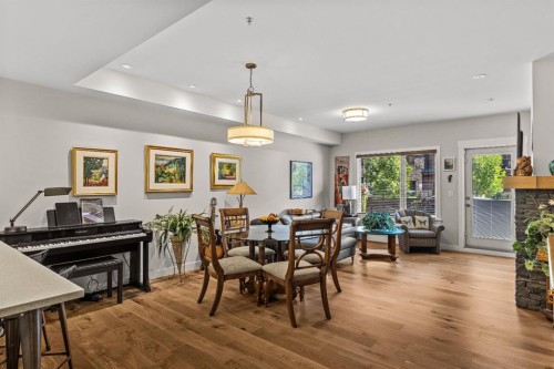 102-707 Spring Creek Drive, Canmore, AB - Indoor Photo Showing Dining Room
