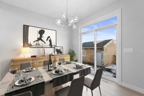 67 Agate Road, Cochrane, AB - Indoor Photo Showing Dining Room