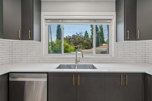 4319 19 Street Nw, Calgary, AB - Indoor Photo Showing Kitchen With Double Sink