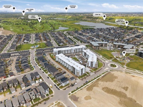 2110-265 Wolf Willow Boulevard Se, Calgary, AB - Outdoor With View