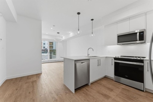 2110-265 Wolf Willow Boulevard Se, Calgary, AB - Indoor Photo Showing Kitchen With Upgraded Kitchen