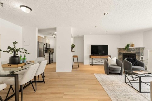 101-930 18 Avenue Sw, Calgary, AB - Indoor With Fireplace