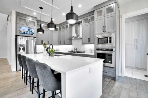 36 Waterford Terrace, Chestermere, AB - Indoor Photo Showing Kitchen With Upgraded Kitchen