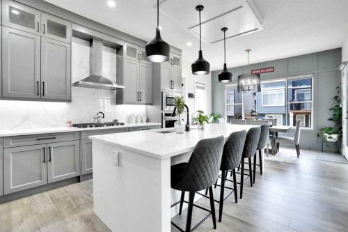 36 Waterford Terrace, Chestermere, AB - Indoor Photo Showing Kitchen With Upgraded Kitchen