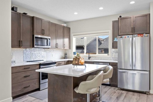 867 Walgrove Boulevard Se, Calgary, AB - Indoor Photo Showing Kitchen With Stainless Steel Kitchen With Upgraded Kitchen