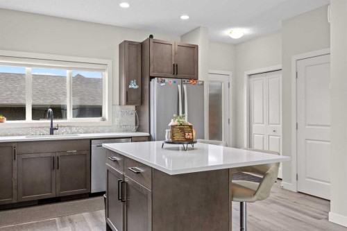 867 Walgrove Boulevard Se, Calgary, AB - Indoor Photo Showing Kitchen With Upgraded Kitchen