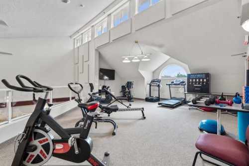 1203-1818 Simcoe Boulevard Sw, Calgary, AB - Indoor Photo Showing Gym Room