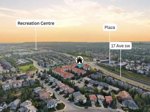 1203-1818 Simcoe Boulevard Sw, Calgary, AB -  With View