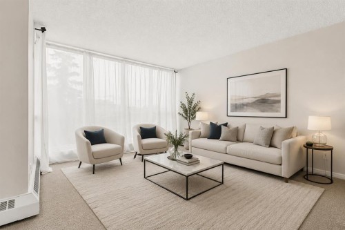 401-145 Point Drive Nw, Calgary, AB - Indoor Photo Showing Living Room