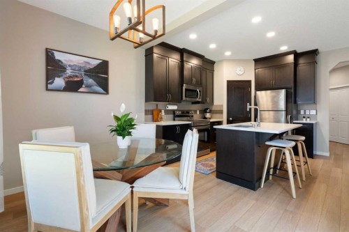 1258 New Brighton Drive Se, Calgary, AB - Indoor Photo Showing Dining Room