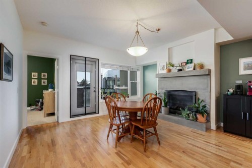 206-1818 14 Street Sw, Calgary, AB - Indoor Photo Showing Dining Room