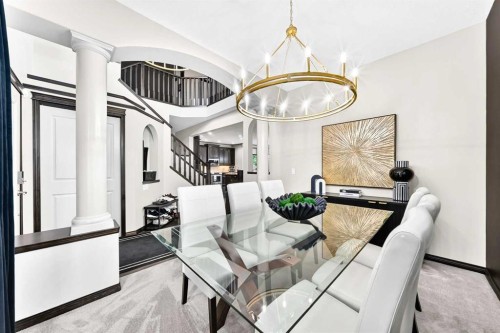 188 Hawkmere Way, Chestermere, AB - Indoor Photo Showing Dining Room