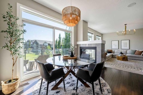 148 Rainbow Falls Glen, Chestermere, AB - Indoor With Fireplace