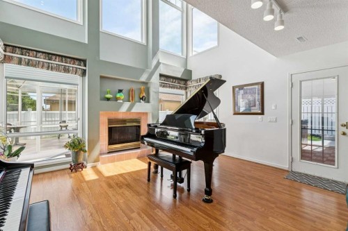 38 Edgevalley Manor Nw, Calgary, AB - Indoor With Fireplace