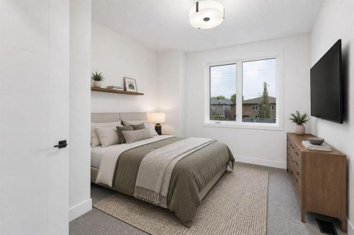 1810 19 Avenue Nw, Calgary, AB - Indoor Photo Showing Bedroom