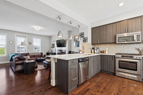 6 Quarry Lane Se, Calgary, AB - Indoor Photo Showing Kitchen With Upgraded Kitchen