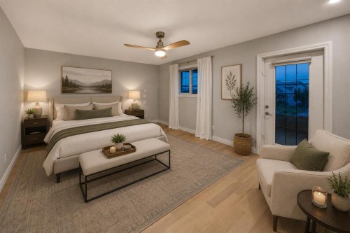 255 Gleneagles View, Cochrane, AB - Indoor Photo Showing Bedroom
