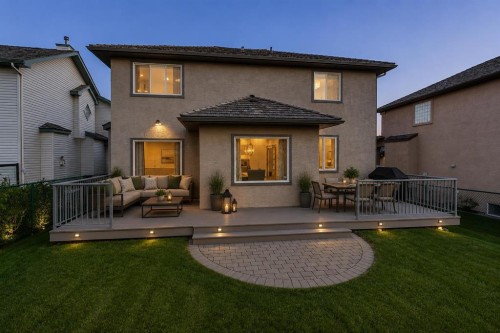 255 Gleneagles View, Cochrane, AB - Outdoor With Deck Patio Veranda With Exterior
