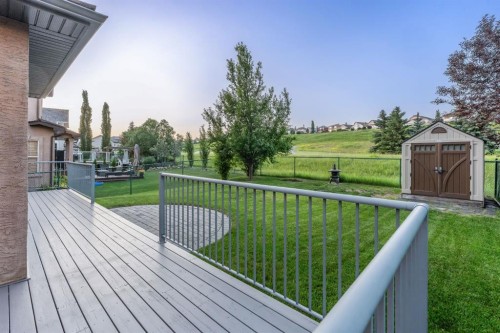 255 Gleneagles View, Cochrane, AB - Outdoor With Deck Patio Veranda