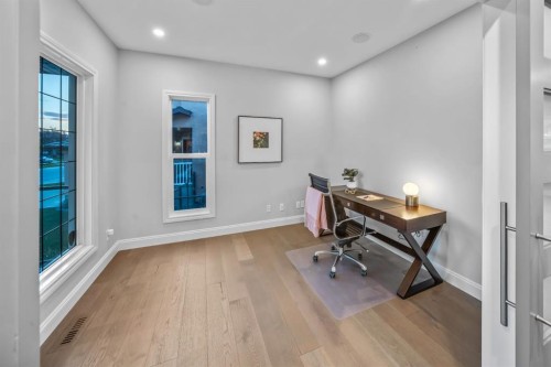 255 Gleneagles View, Cochrane, AB - Indoor Photo Showing Office