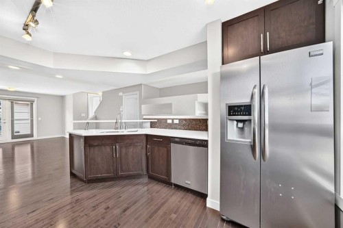 57 Aspen Hills Common Sw, Calgary, AB - Indoor Photo Showing Kitchen With Stainless Steel Kitchen