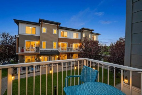 18-111 Rainbow Falls Gate, Chestermere, AB - Outdoor With Balcony With Exterior