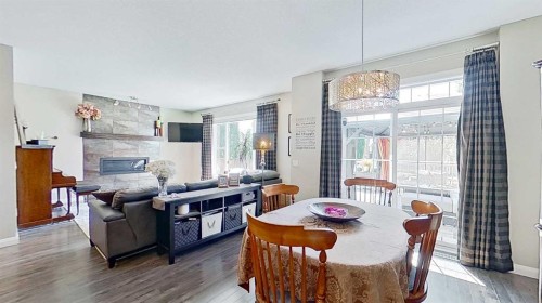 31 Ravenslea Crescent Se, Airdrie, AB - Indoor With Fireplace