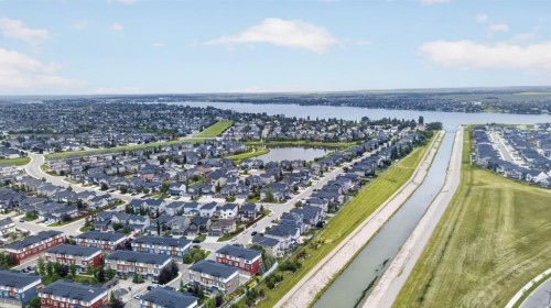 43-111 Rainbow Falls Gate, Chestermere, AB - Outdoor With Body Of Water With View