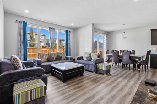 62 Wolf Hollow Way Se, Calgary, AB - Indoor Photo Showing Living Room