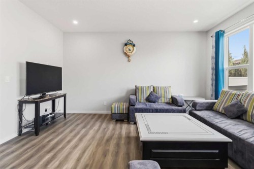 62 Wolf Hollow Way Se, Calgary, AB - Indoor Photo Showing Living Room
