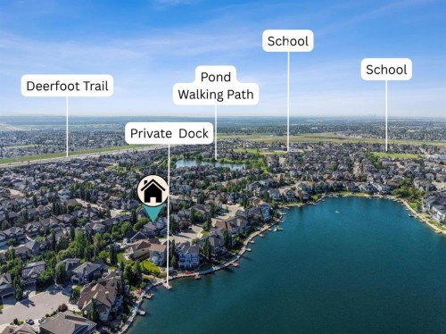 78 Auburn Sound Place Se, Calgary, AB - Outdoor With Body Of Water