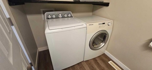 121 Canoe Square Sw, Airdrie, AB - Indoor Photo Showing Laundry Room