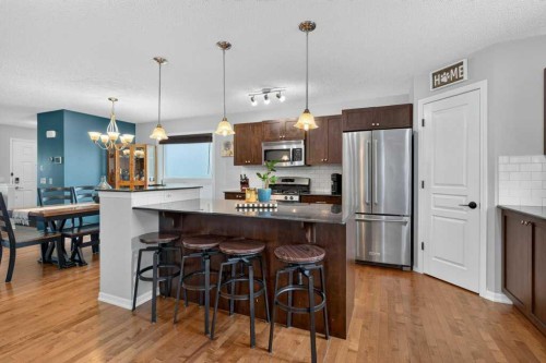 269 Silverado Way Sw, Calgary, AB - Indoor Photo Showing Kitchen With Upgraded Kitchen
