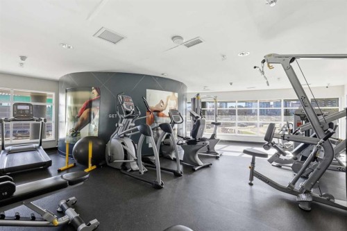 419-46 9 Street Ne, Calgary, AB - Indoor Photo Showing Gym Room
