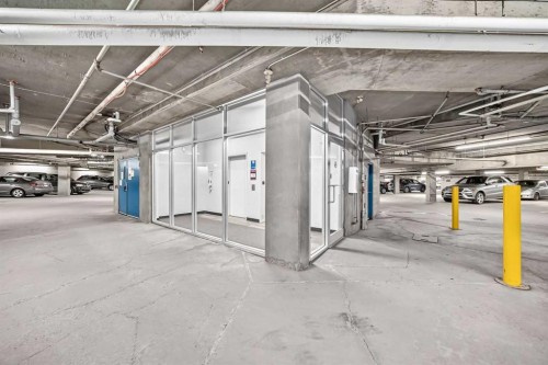209-260 Shawville Way Se, Calgary, AB - Indoor Photo Showing Garage