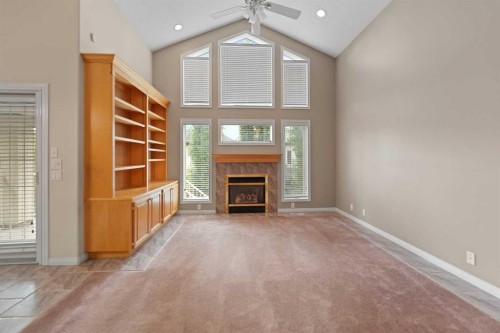 109 Cranwell Place Se, Calgary, AB - Indoor With Fireplace