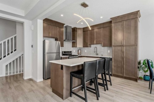 192 Carrington Crescent Nw, Calgary, AB - Indoor Photo Showing Kitchen With Stainless Steel Kitchen With Upgraded Kitchen