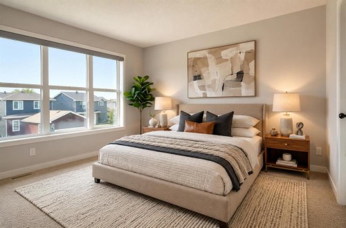 113 Midtown Close Sw, Airdrie, AB - Indoor Photo Showing Bedroom
