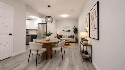 113 Midtown Close Sw, Airdrie, AB - Indoor Photo Showing Dining Room