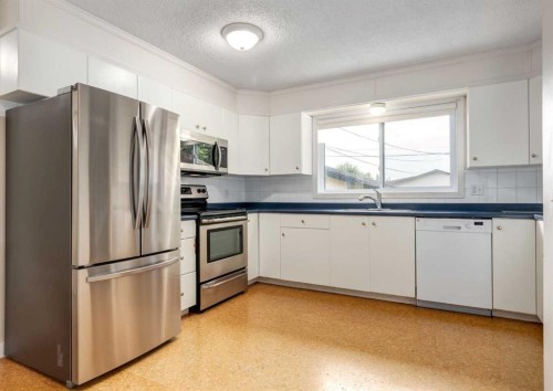 7 Lake Sylvan Close Se, Calgary, AB - Indoor Photo Showing Kitchen With Double Sink