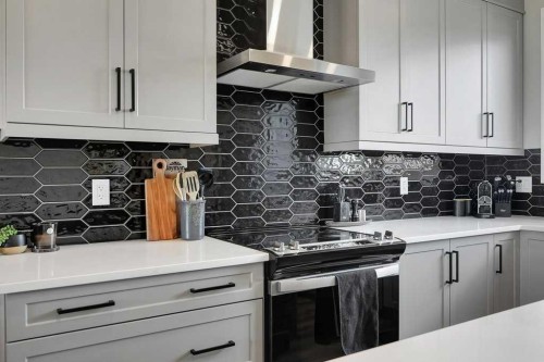 244 Belmont Boulevard Sw, Calgary, AB - Indoor Photo Showing Kitchen With Upgraded Kitchen