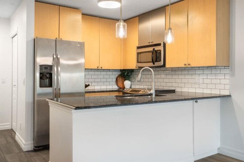 120-25 Richard Place Sw, Calgary, AB - Indoor Photo Showing Kitchen