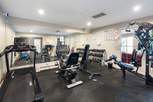 120-25 Richard Place Sw, Calgary, AB - Indoor Photo Showing Gym Room