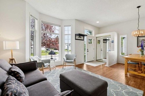 98 River Rock Way Se, Calgary, AB - Indoor Photo Showing Living Room