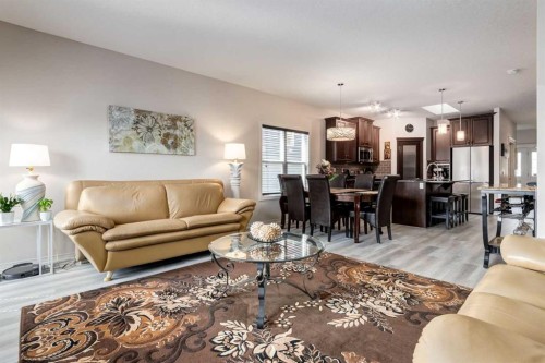 202 Silverado Bank Circle Sw, Calgary, AB - Indoor Photo Showing Living Room