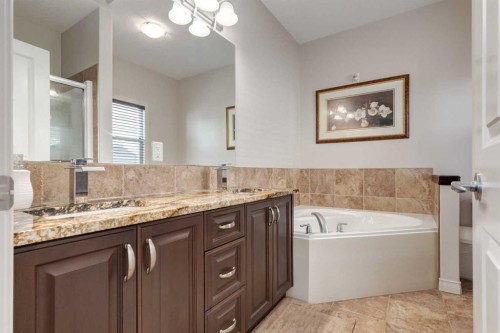 202 Silverado Bank Circle Sw, Calgary, AB - Indoor Photo Showing Bathroom