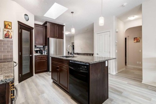 202 Silverado Bank Circle Sw, Calgary, AB - Indoor Photo Showing Kitchen With Upgraded Kitchen