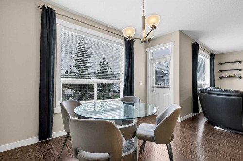 1701-1086 Williamstown Boulevard Nw, Airdrie, AB - Indoor Photo Showing Dining Room